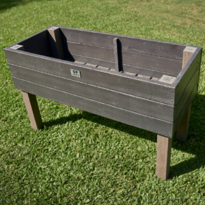 Huertero alto madera plastica